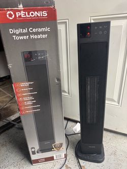 Pelonis Digital Tower Heater 1500Watt. Missing Remote. Works Good