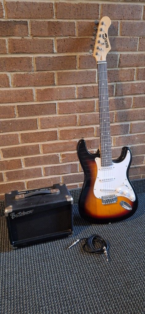 Rock Jam Electric Guitar With Amp Combo