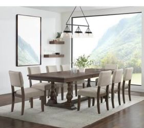 Thomasville Callan 9-piece Dining Table Set used but in good shape