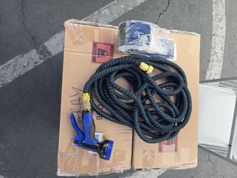 75 Feet Garden Water Hose with Spray Nozzle New