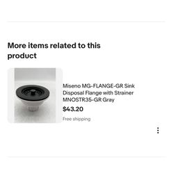 Miseno MG flange OR sink disposal flange with strainer