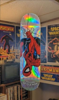 HUF x Marvel Amazing Spider-Man Holo Foil Skateboard Deck (8.25") – New Sealed