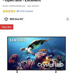 Samsung - 55" Class DU6900 Series Crystal UHD