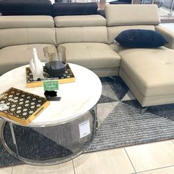 L sectional Leather leather sofa bought from Nebraska NFM