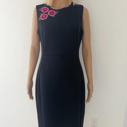 Calvin Klein women black casual dress, Large, NWT