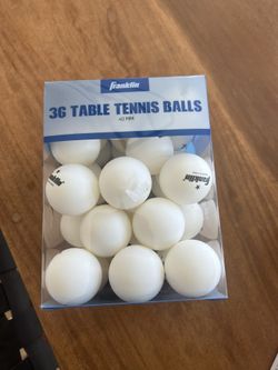 Official Franklin 36 count Table Top Tennis/Ping Pong Balls size 40mm 