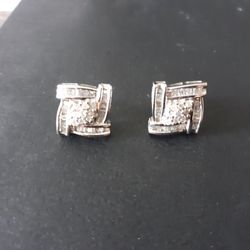 White Gold Diamond Earrings