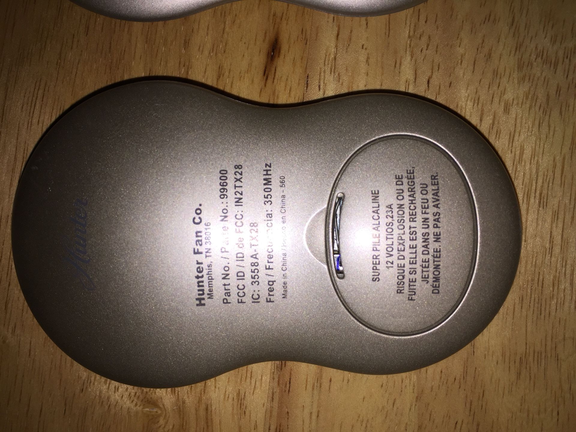 Three Hunter 3Speed Ceiling Fan Light Remote Controls & Wall Cradles