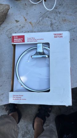 Project source towel ring chrome finish