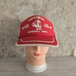 Vintage Nissin Robstown Texas Cotton Pickers 1989 Baseball Playoffs Trucker Hat