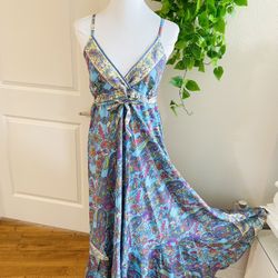 Women Ladies Boho Floral Maxi Dress Cocktail Party Evening Summer Beach Sundress one size 