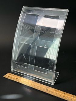 Curved Plastic Acrylic Clear Photo Picture (8.5”x6”) Frame