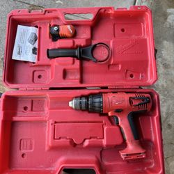 Milwaukee Heavy-Duty 18V Hammer Drill (Model 0827-20) – With Case & Charger