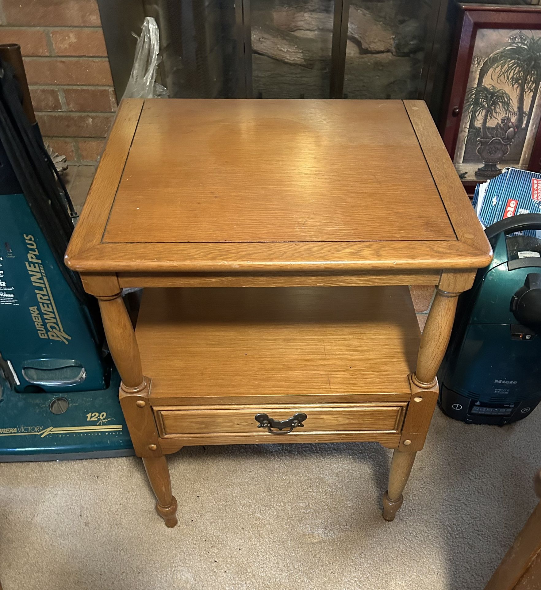 Link Taylor Harvest Oak 1960s Side Table