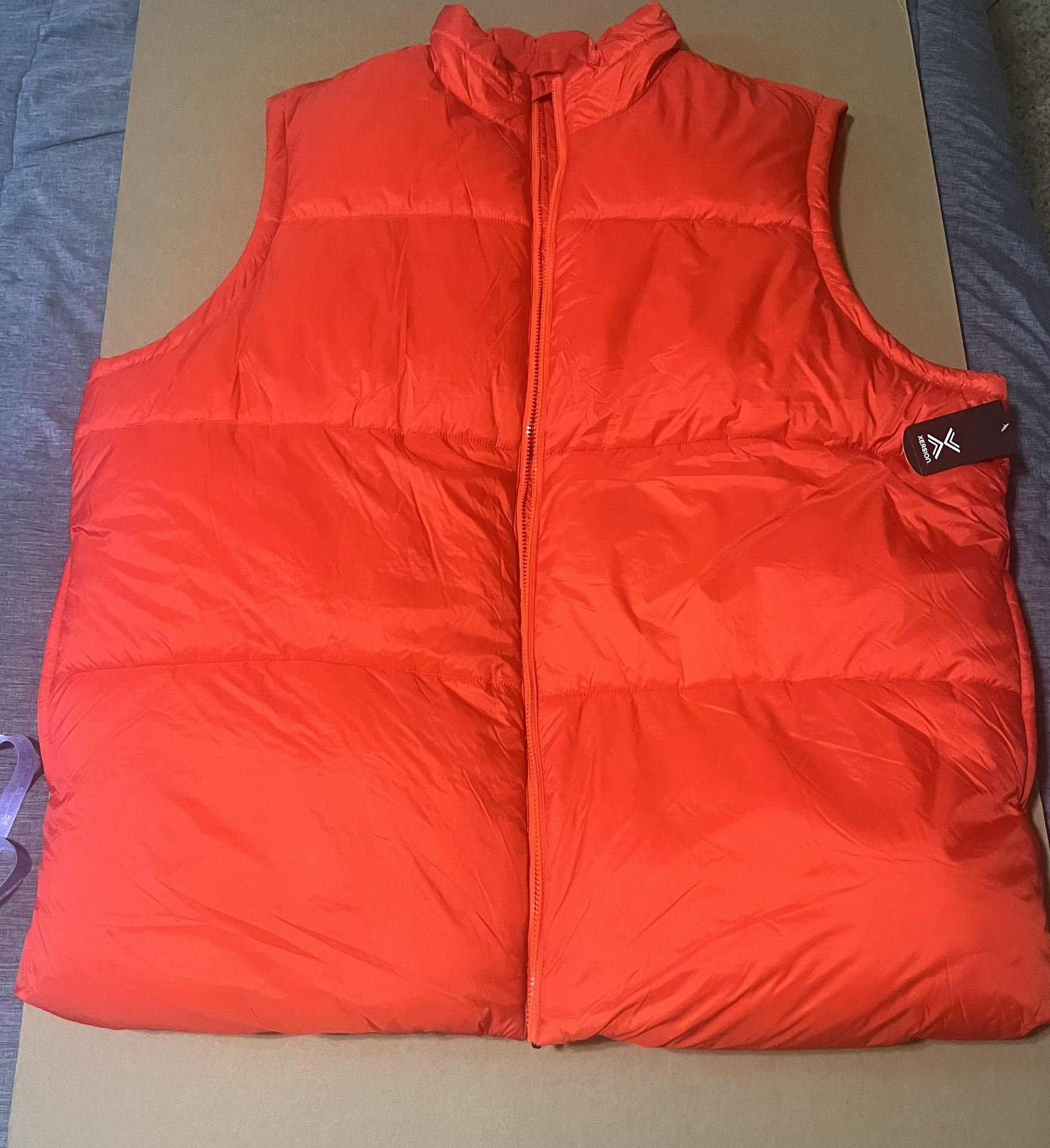 Men’s XERSION BIG an TALL Red Puffer VEST New With Tags( SZ 3XL)