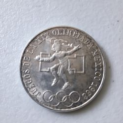 1968XIX Olympic Games 25pesos Silver Coin