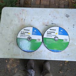 Pair Of  11" X 1.75"   Lawn Mower Wheels