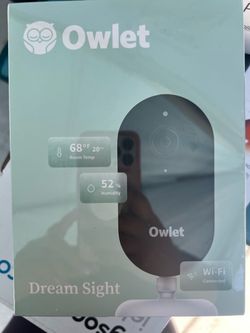 Owlet Dream Sight (Gen 3) Smart 2K HD Digital Video Baby Monitor - White BNWT
