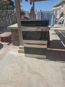 Electric two door oven used