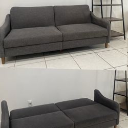 Sofa Futon /daybed  Gray Fabric  $135 
