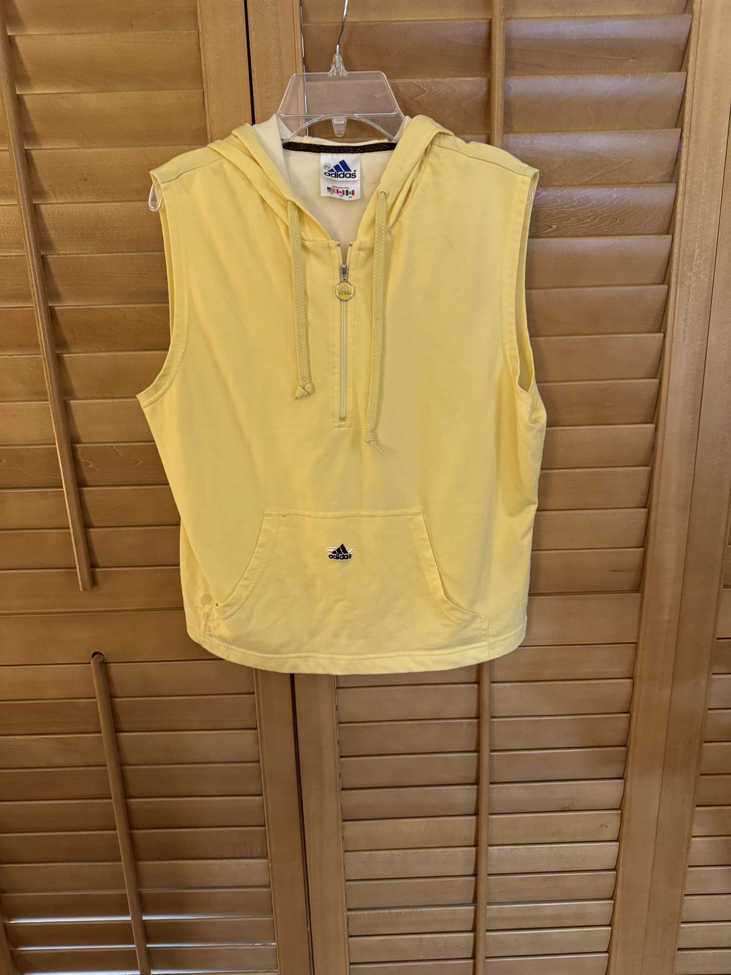 Adidas Yellow Women’s Hooded Vest