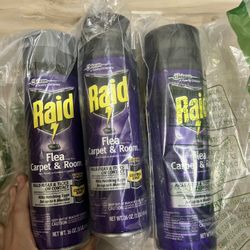 New Flea Spray 3 Cans Unopened 