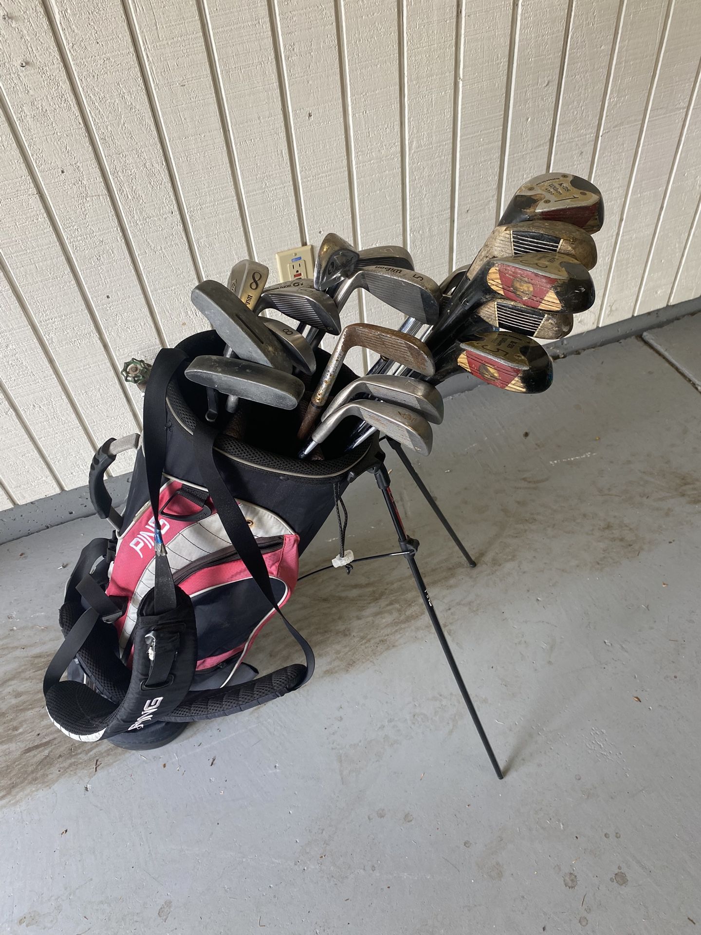 Golf Clubs And Bag