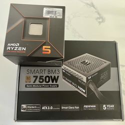 💻 Ryzen 5 7600 + 750W PSU – Open Box, Unused