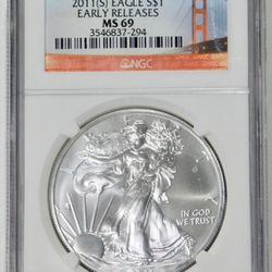 2011 (S) American Silver Eagle NGC MS-69
