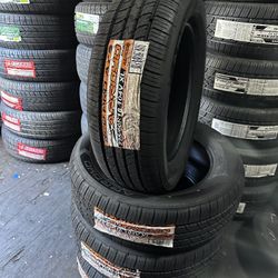 SET OF FOUR NEW TIRES 225/60/18 ARROYO GRANDSPORT A/S INCLUDING MOUNT AND BALANCE, ASK ME FOR SIZES AND BRANDS
