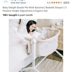 New! BedSide Adjustable Bassinet 