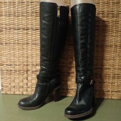 New Faux Leather Tommy Hilfiger Knee High Boots