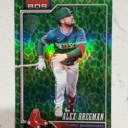 2026 Series One Alex Bregman Holiday Green Leaf Foil #135