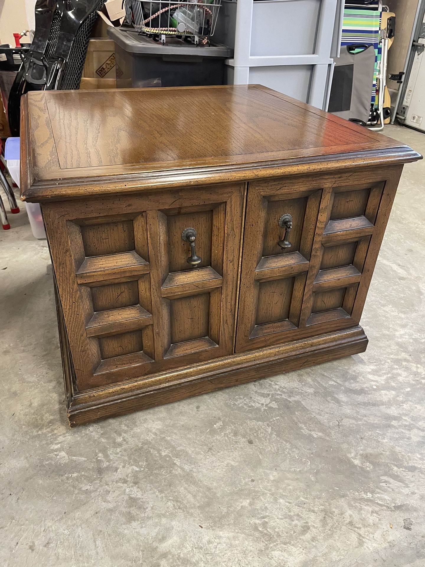 End Table Cabinet Wood