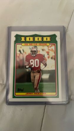 Jerry Rice Topps 1987 Football Card