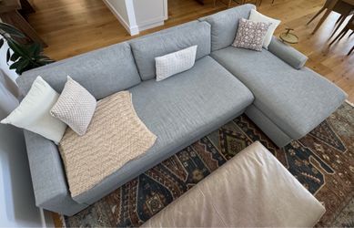 Sofa and Chaise - Restoration Hardware Maxwell Right-Arm Bench Cushion