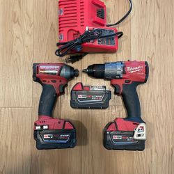 Brushless Milwaukee Hammer Drill & Impact drill Combo