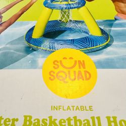 Pool  Inflatable Water Basketball Hoop Set NEW 