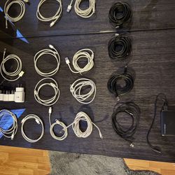 14 - Lightning is an 8-pin digital connector For Apple iPhone’s And 4 Plug Blocks And A Power Bank