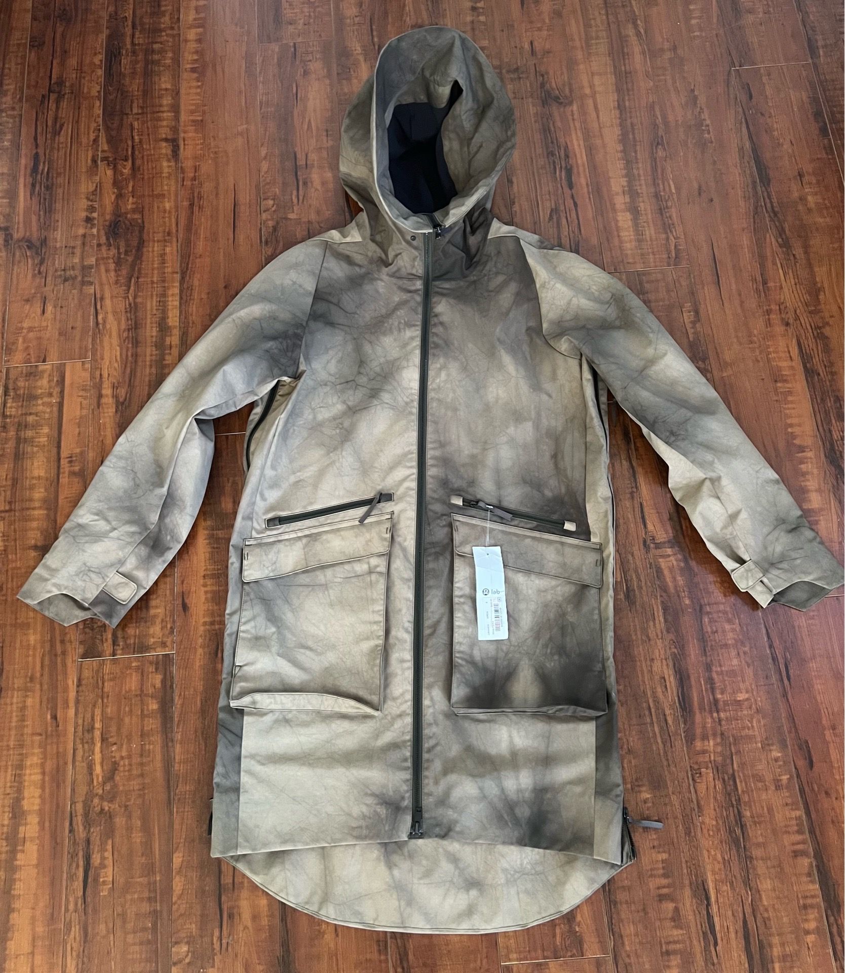 Rare Lululemon Lab Parka Mitra Hooded Full Zip Rain Jacket