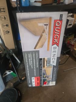 Foldable quick bench