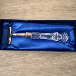 Vintage Crystal Waterford Razor Shaver