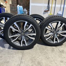 Mounted Snow Tires On Acura MDX rims 