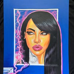 Aaliyah Painting In Acrylic 16” X 20”