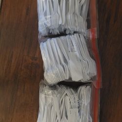 3 Bags Plastic Disposable Forks 