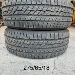 (2) - 275/65/18 Toyo Celsius II All Weather Tires