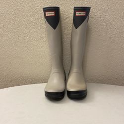 Rare Woman’s Hunter Tri Color Gray Purple Tall Boots EU 38 US 7 