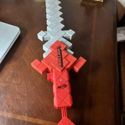 Nerf Minecraft Heartstealer Sword Used Foam Cosplay Sword Tested Works