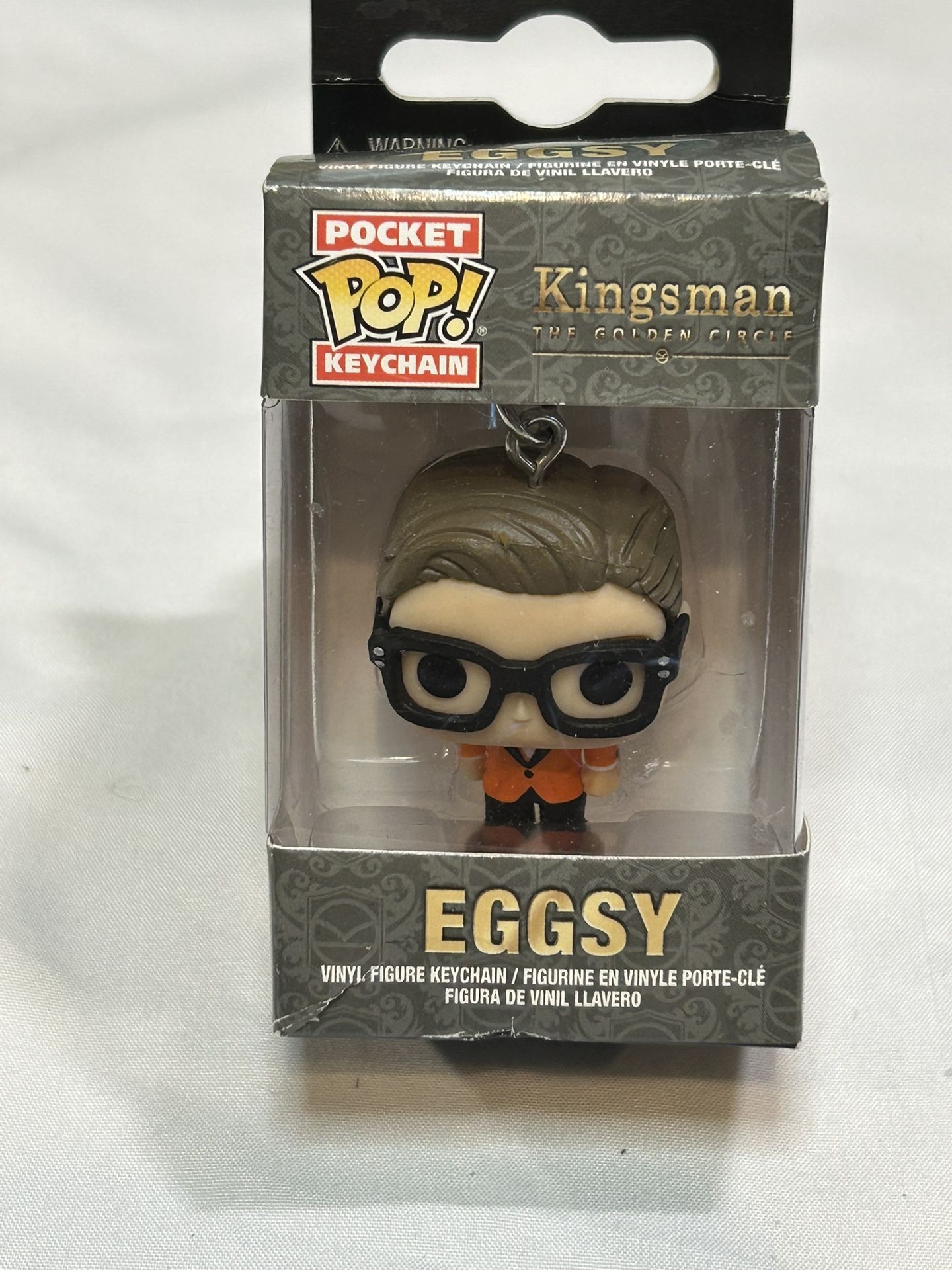 Funko Pocket POP! Keychain featuring Eggsy from the movie Kingsman: The Golden C