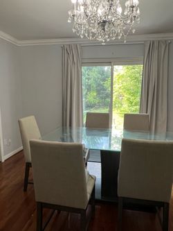 Dining table with 6 chairs